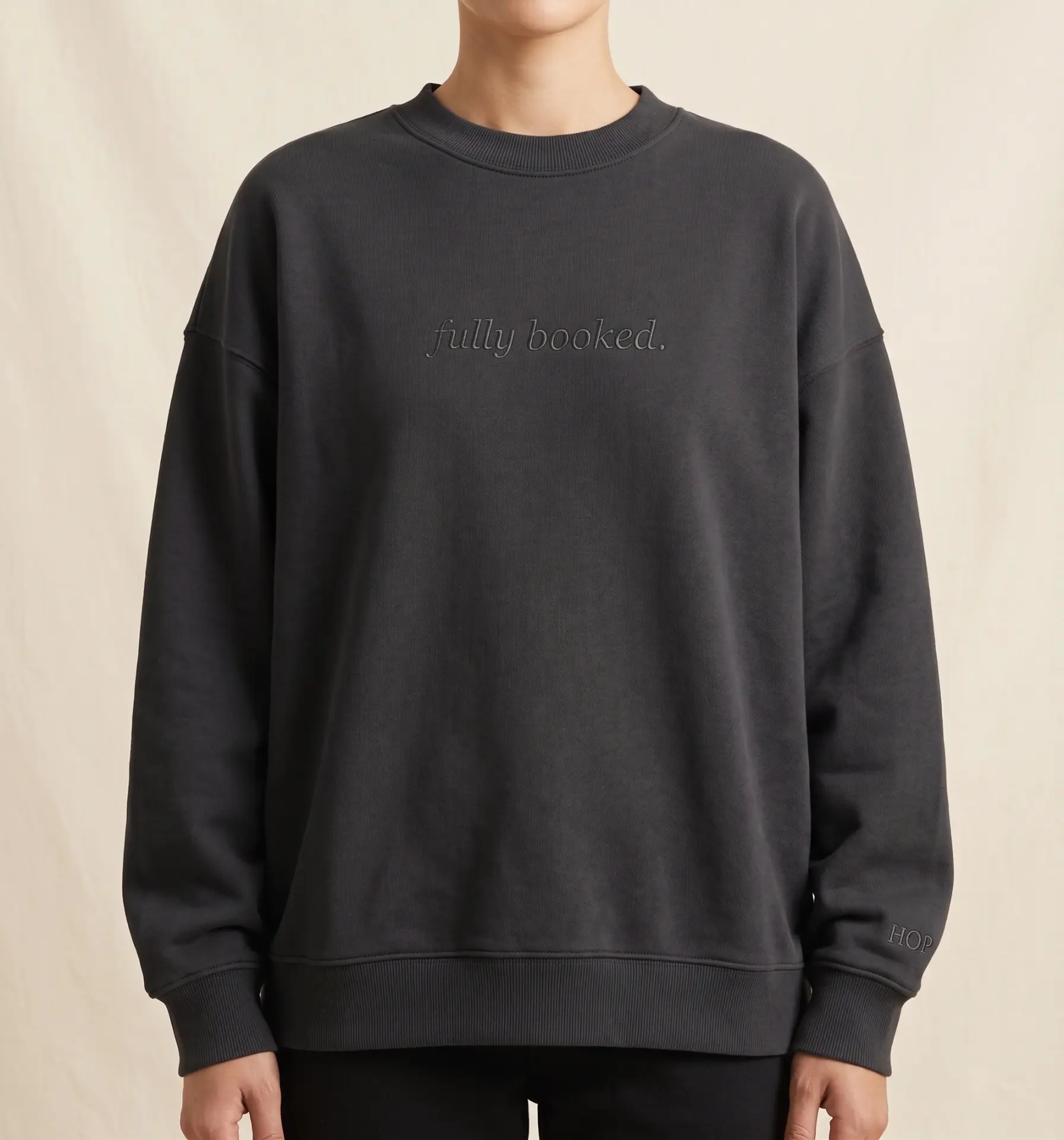 Fully Booked Crew in Charcoal